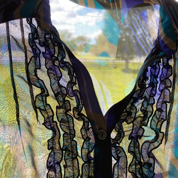East 5th Woman NWOT Gorgeous sheer summer blouse size 3X Retail $35 - Picture 6 of 6